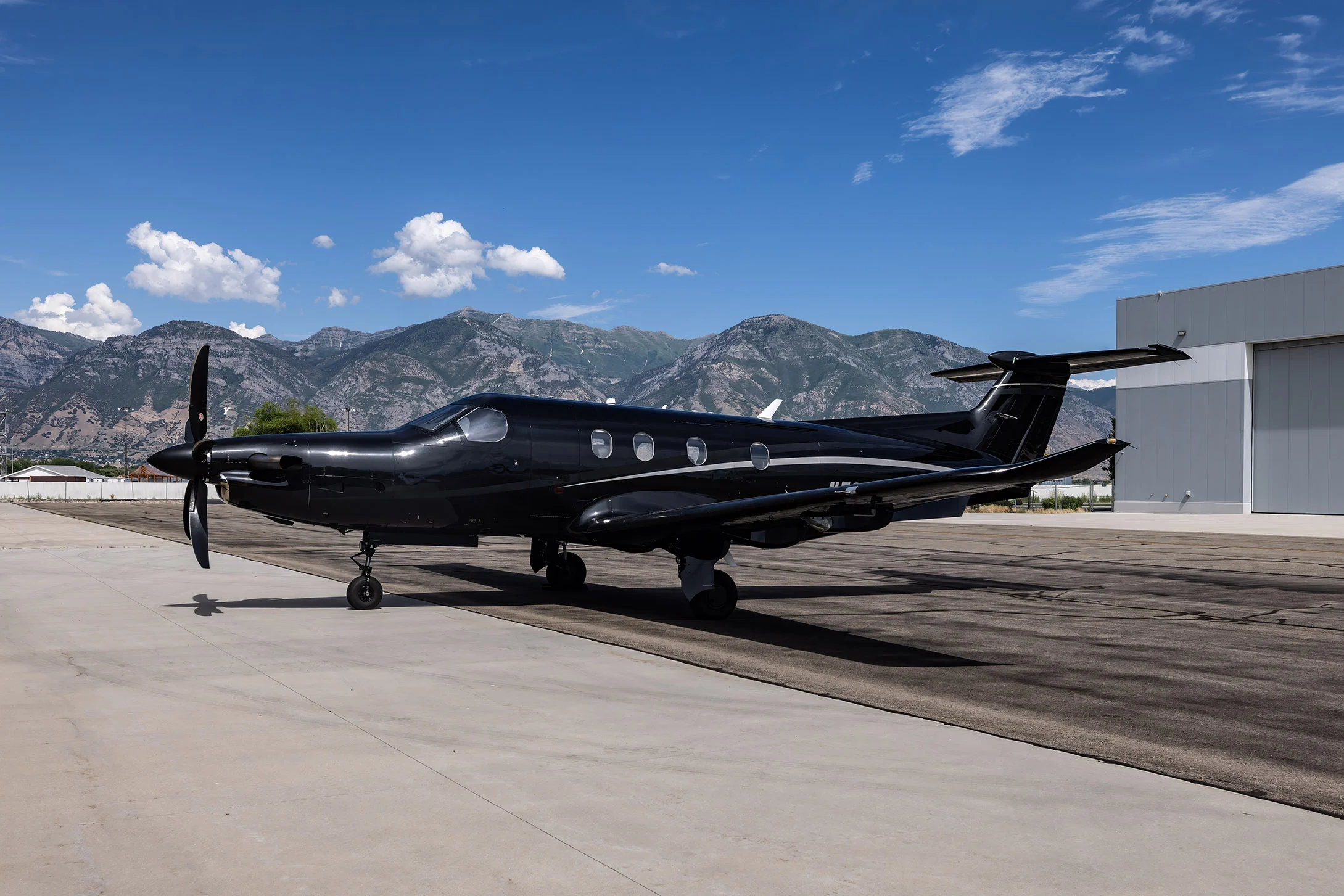 Pilatus PC-12 after full exterior detail and ceramic